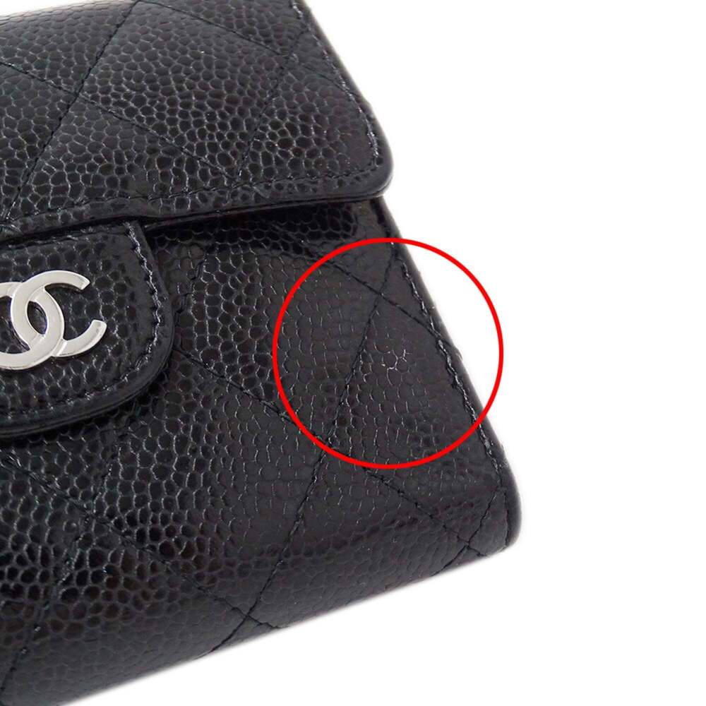 CHANEL Authentic Black Caviar Leather Wallet - Picture 15 of 15